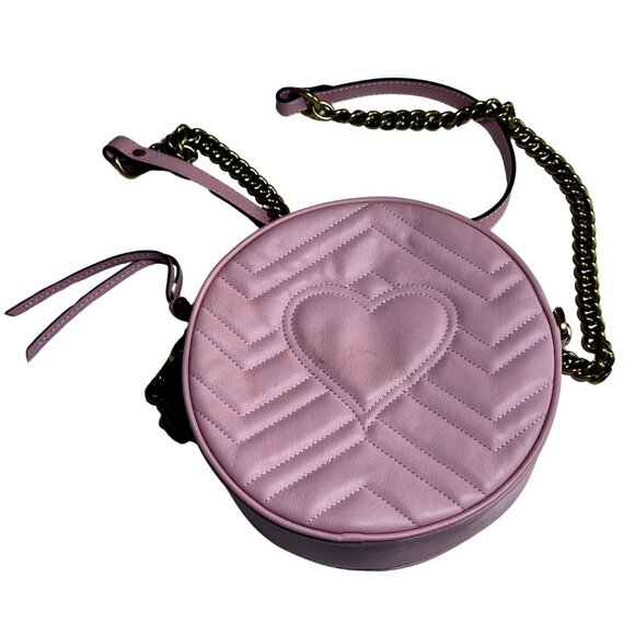 Gucci GG Marmont Circular Mini Bag - Pink - Picture 6 of 9